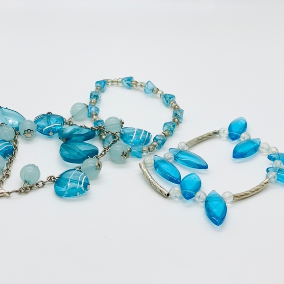 Handmade Peruvian Glass Bead Bracelet Set - Picture 3 of 3